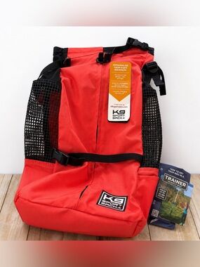 K9 Sport Sack Trainer Coral/Orange Dog Carrier Backpack Large NWT Up to 30 lbs